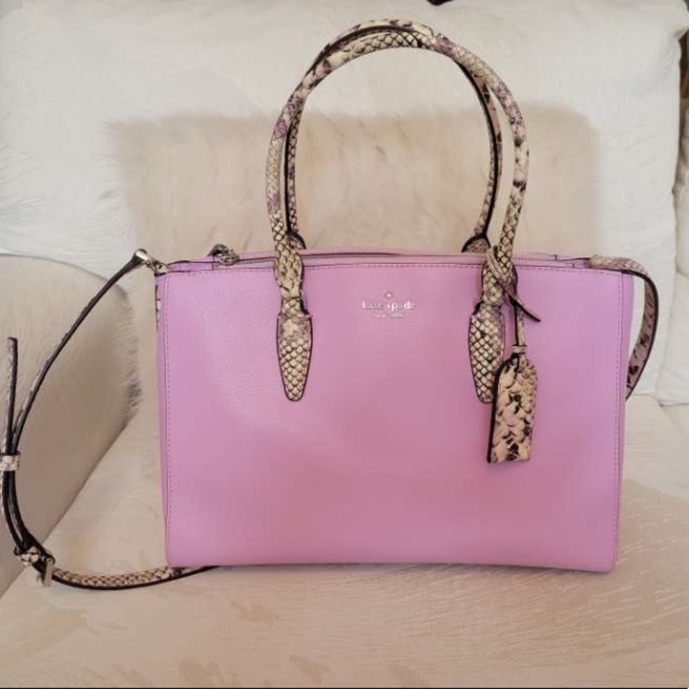 Kate spade lilac and snake purse